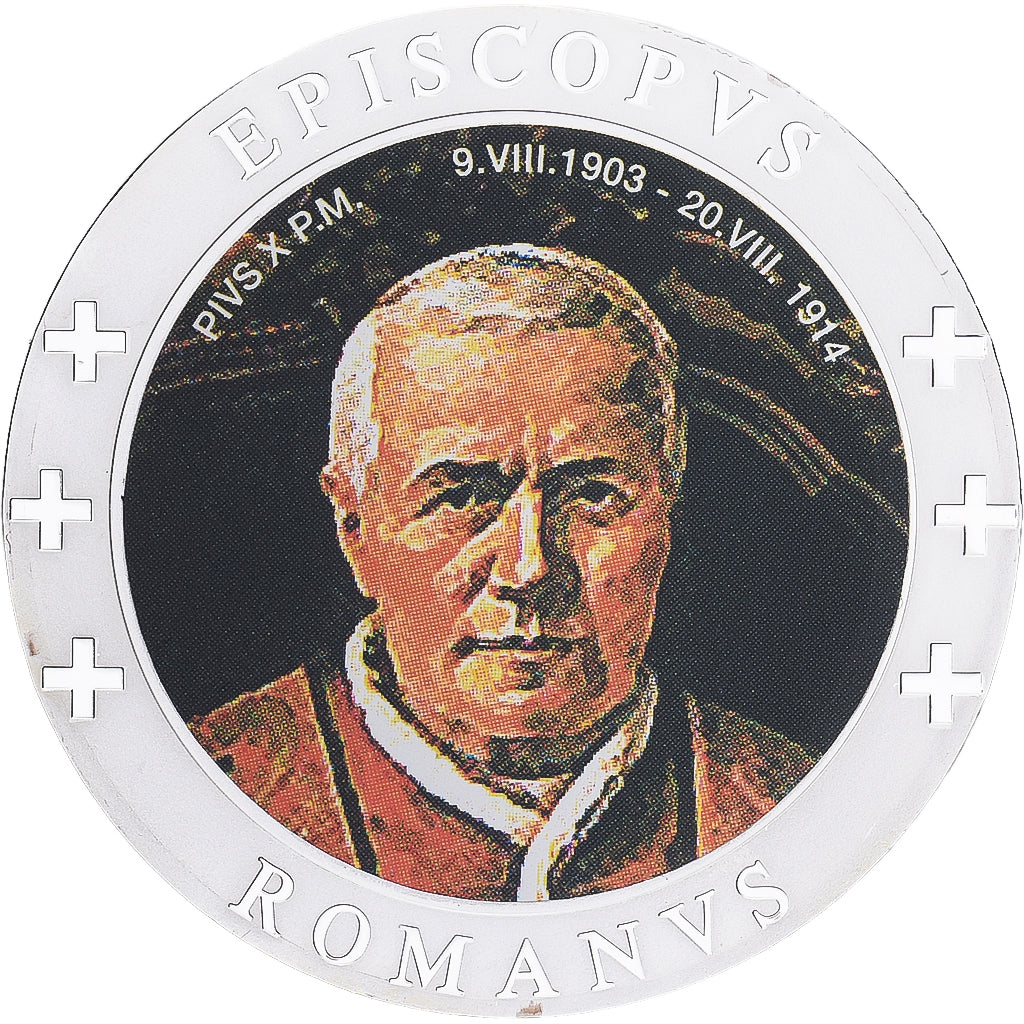 CITTÀ DEL VATICANO, medaglia, Le Pape Pie X, Copper Plated Silver, FDC