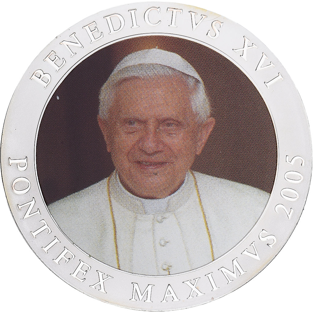CITTÀ DEL VATICANO, medaglia, Le Pape Benoit XVI, 2005, Copper Plated Silver