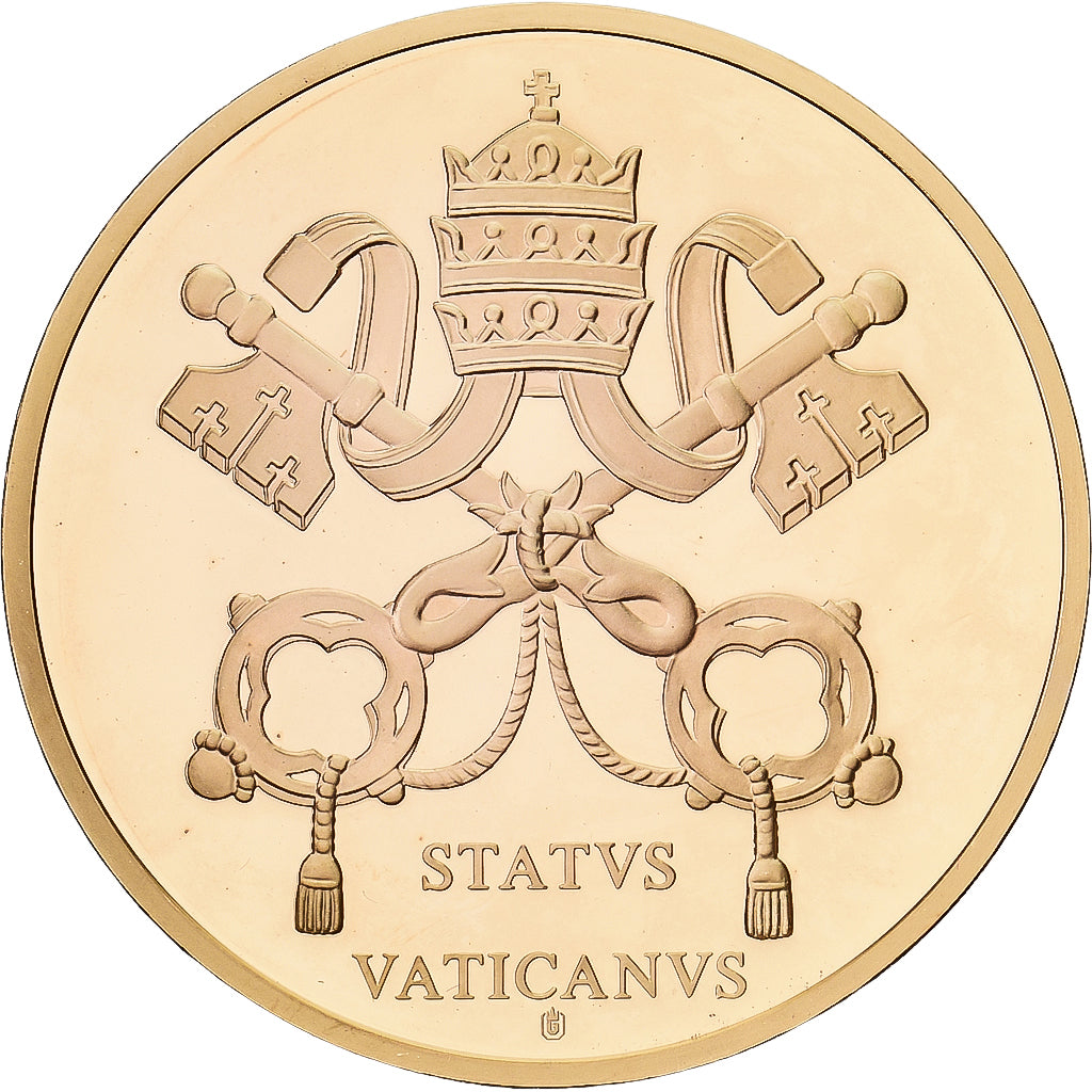Vatican, Medal, Les Papes Benoit XVI et François, 2013, Copper Gilt, MS(65-70)