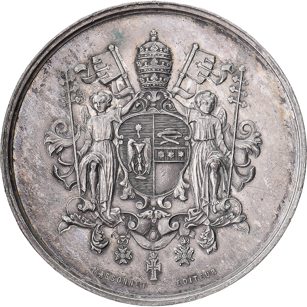 Vatican, Medal, Pie IX, 1860, Tin, Massonnet, AU(55-58)