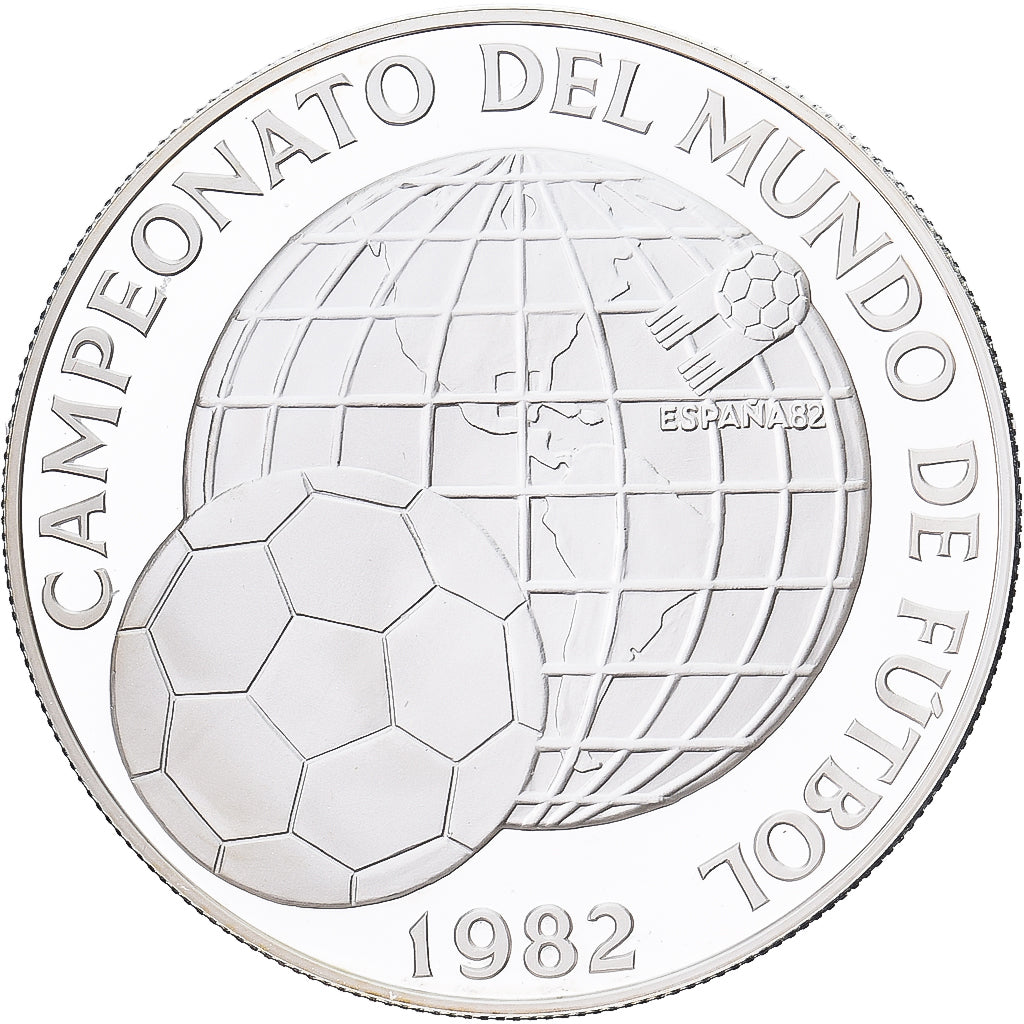 Panama, 5 Balboas, Campeonato del Mundon de Futbol, 1982, Franklin Mint, Proof