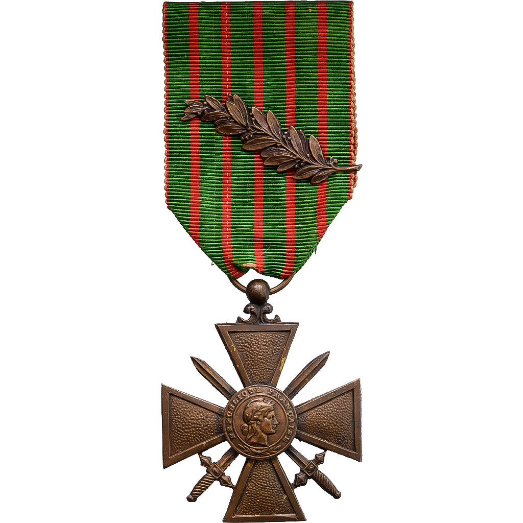 Francja, Croix de Guerre, medal, 1914-1918, Une Citation, Doskonała jakość