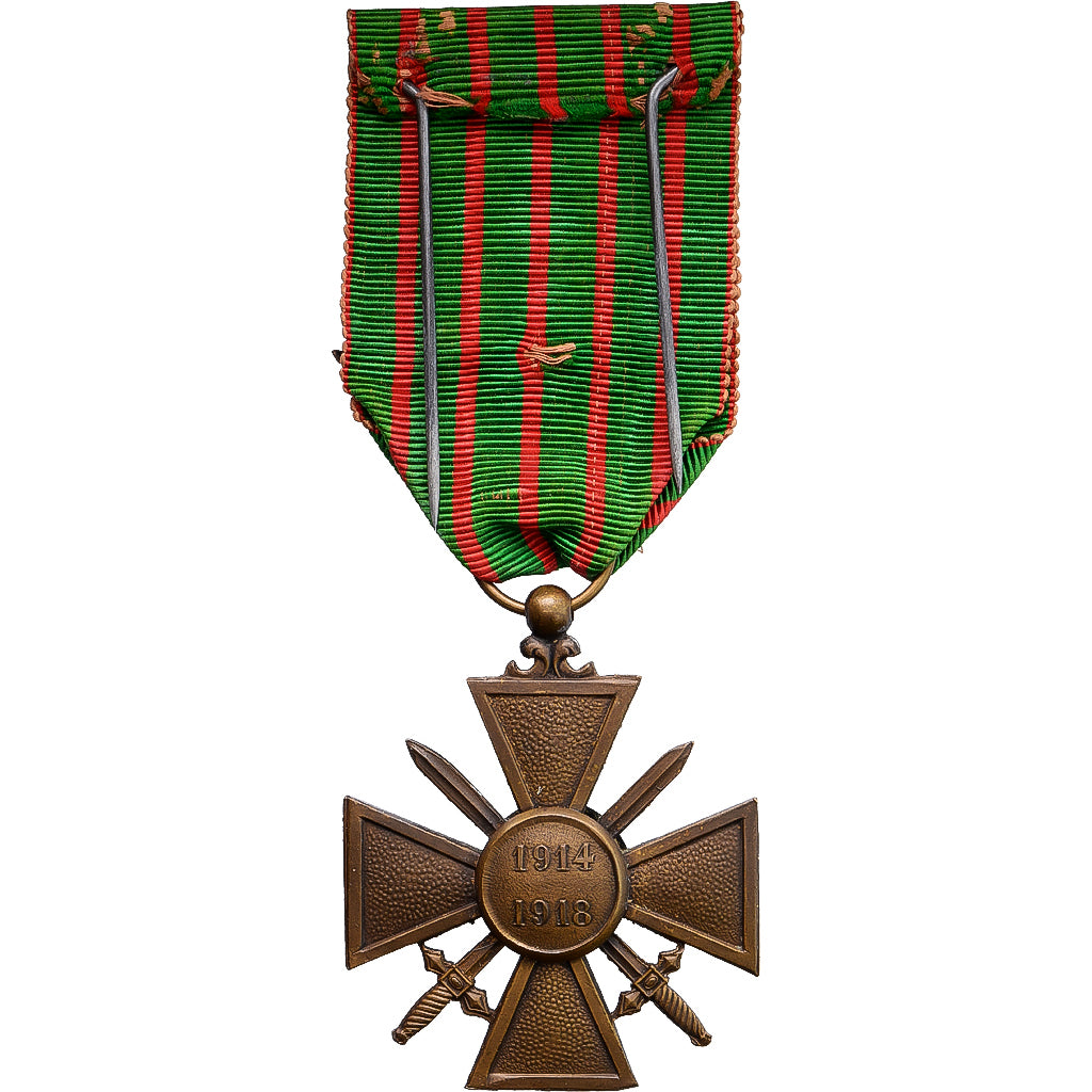 Francja, Croix de Guerre, medal, 1914-1918, Une Citation, Doskonała jakość
