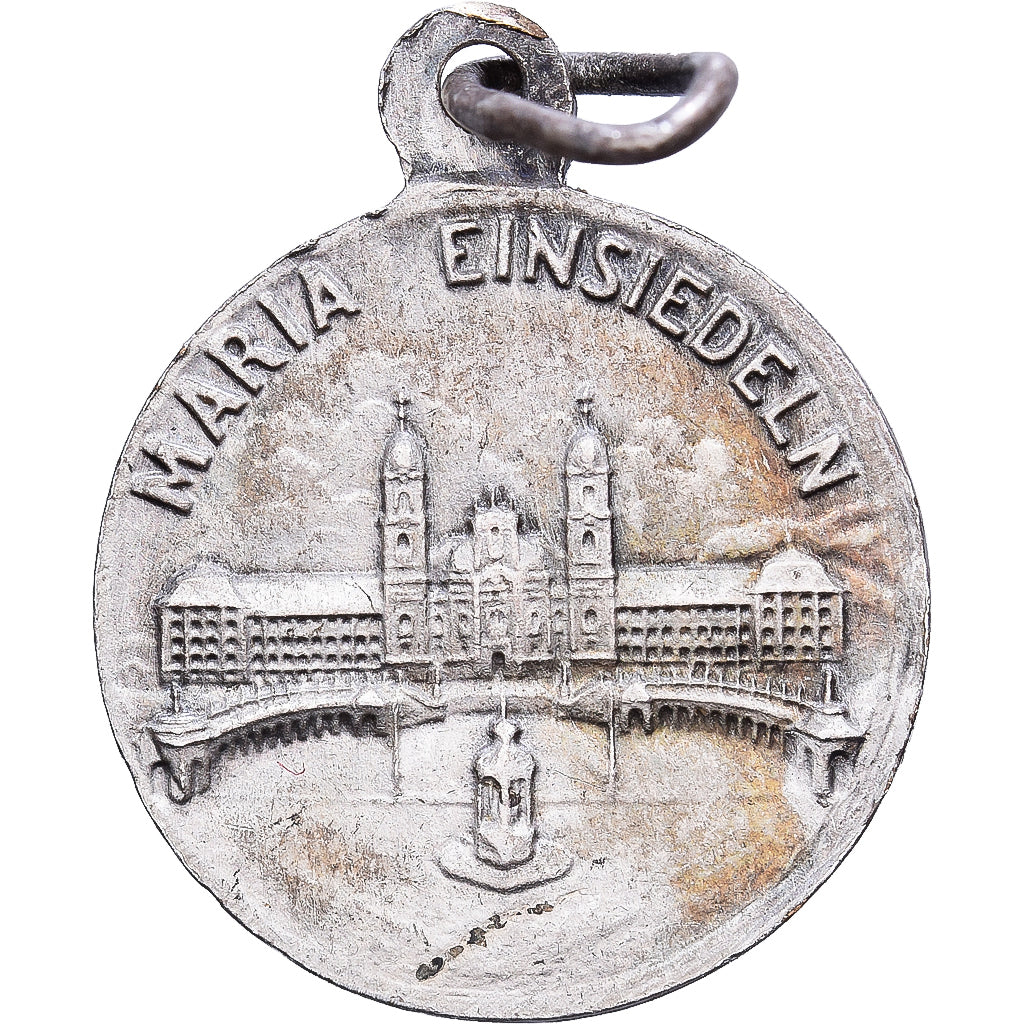 Switzerland, Medal, Maria Einsiedeln, Silvered bronze, AU(55-58)