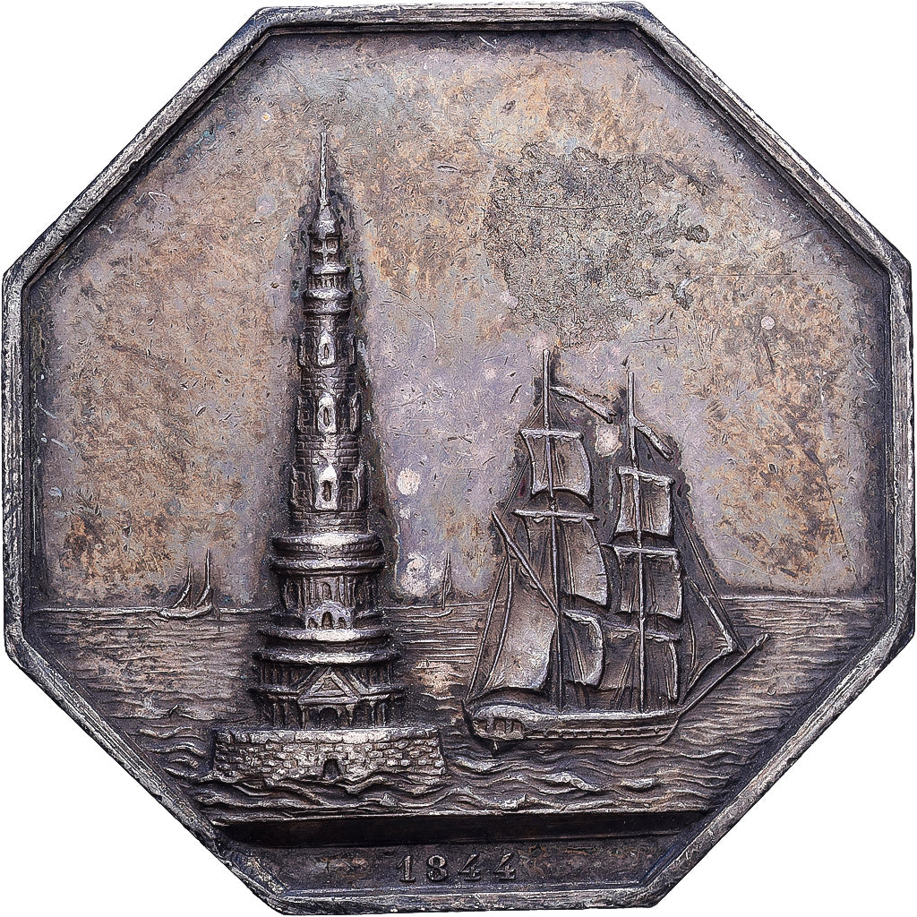 Frankreich, betaalpenning, Assurances maritimes de Gironde, 1844, Silber, SS+