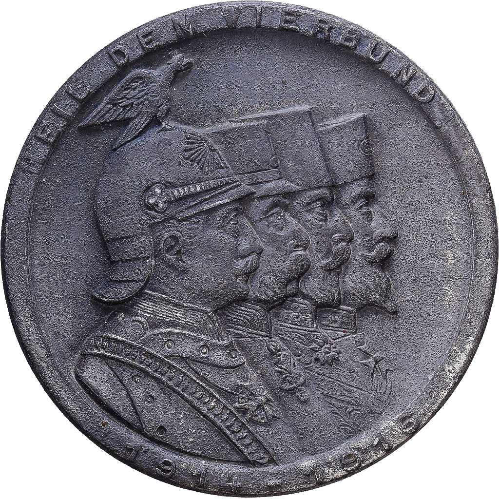 Austria, Broche, German Quadruple Alliance, 1914-1916, Zinc, EF(40-45)