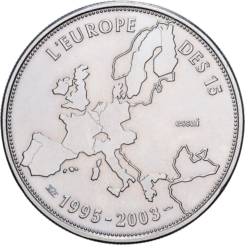 France, Medal, L'Europe des XV, Essai, 2003, Copper-nickel, MS(63)