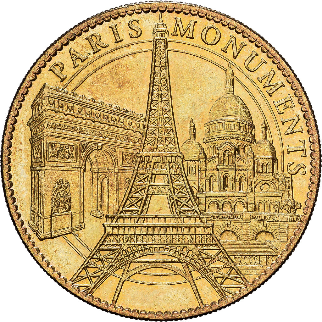 France, Token, Monuments de Paris, 2010, Copper-nickel Aluminium, Arthus
