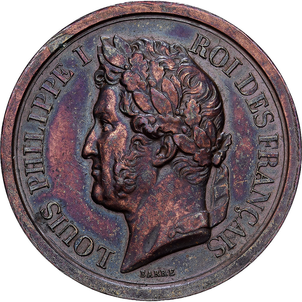 Frankreich, Medaille, L'Armée au Duc d'Orléans Prince Royal, 1842, Kupfer, SS+