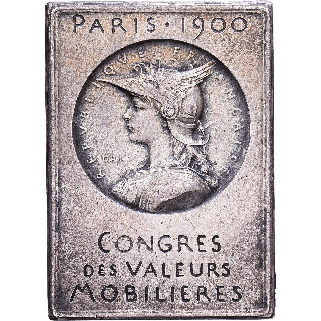 Frankreich, Medaille, Congrès des valeurs mobilières, 1900, Silber, O.Roty, SS