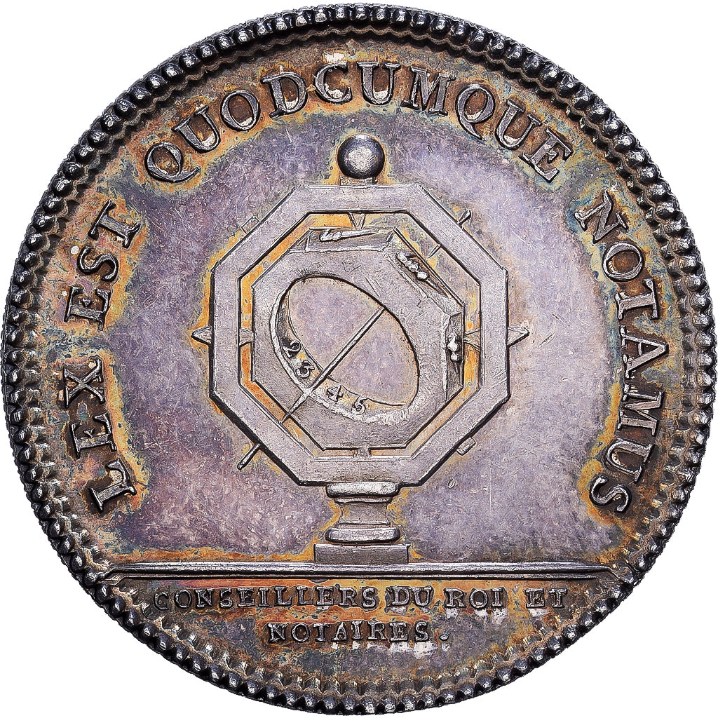 France, Token, Louis XVI, Conseillers du Roi et Notaires, Droz, AU(55-58)