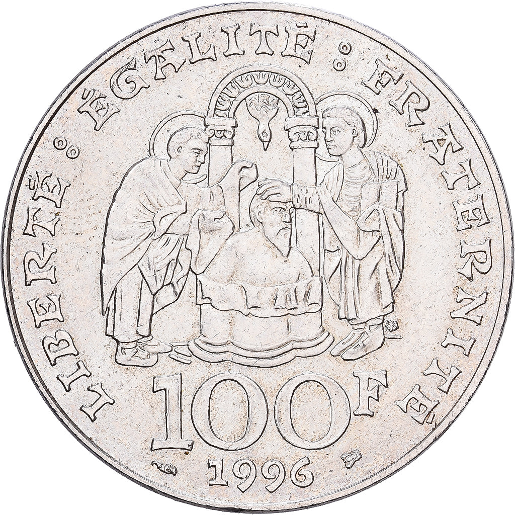 France, 100 Francs, Clovis, 1996, Argent, SUP, Gadoury:953, KM:1180