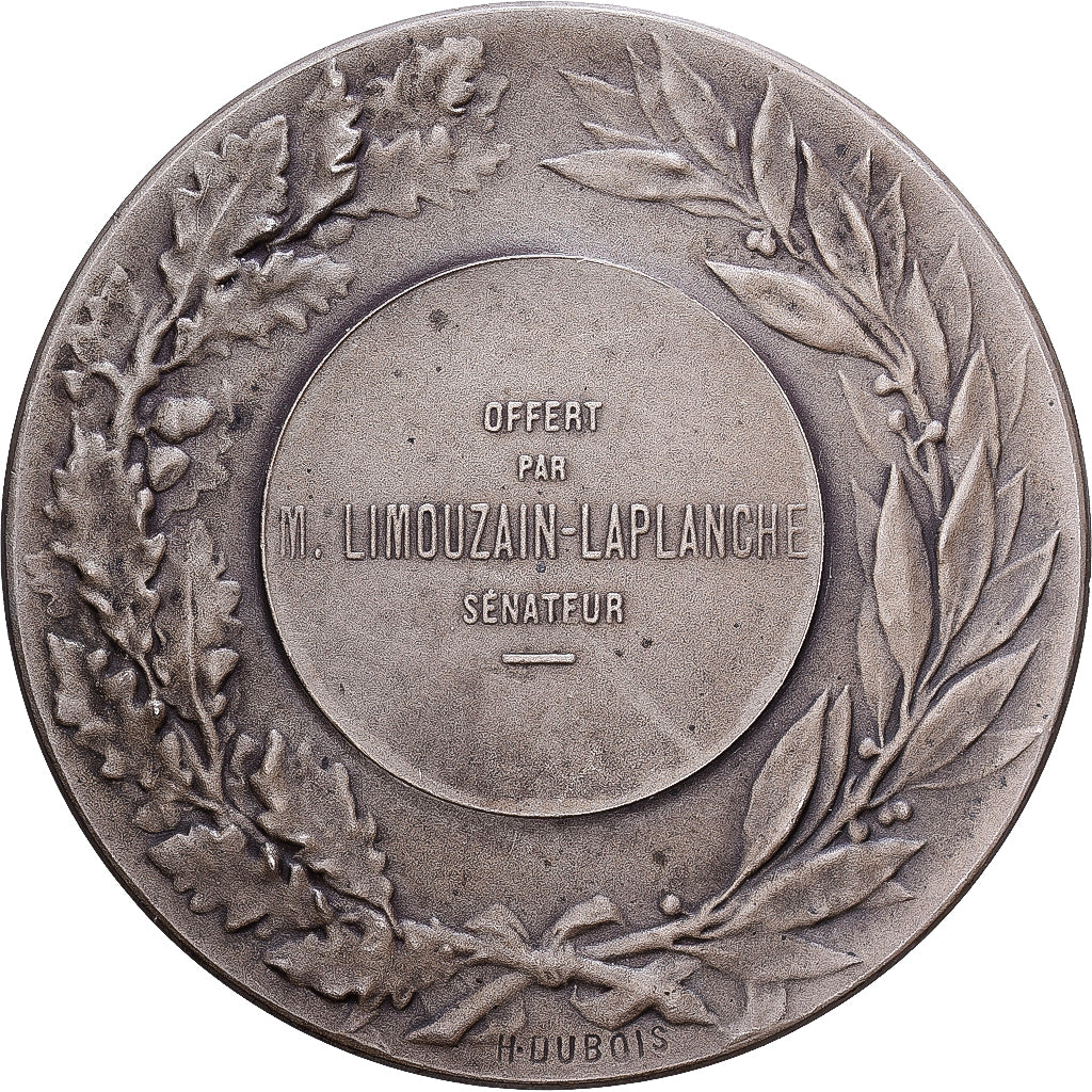Francia, medalla, Concours de Tir, Offert par M. Limouzain-Laplanche, Sénateur