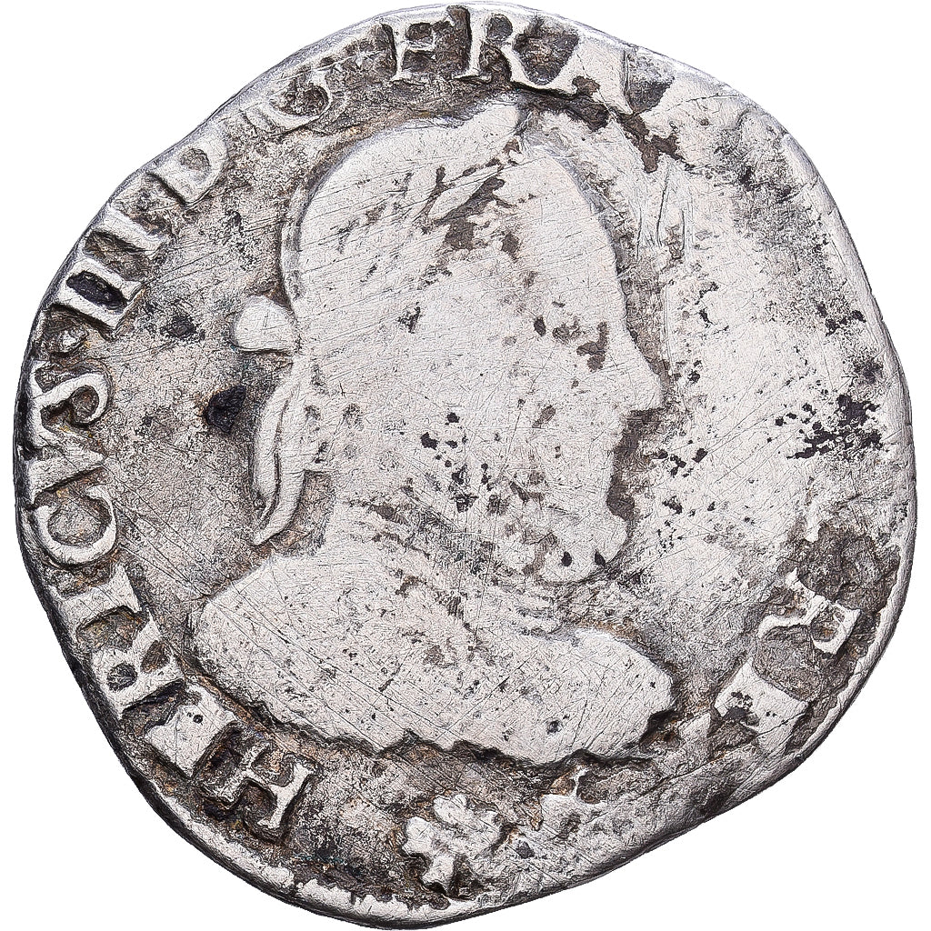 France, Teston, 1576, Bayonne, Argent, TB, Sombart:4654