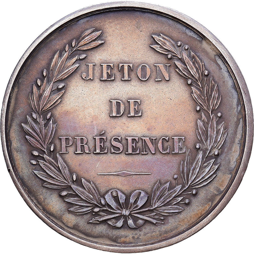 França, Token, Chambre de Commerce de La Rochelle, Prata, Sanier, AU(55-58)