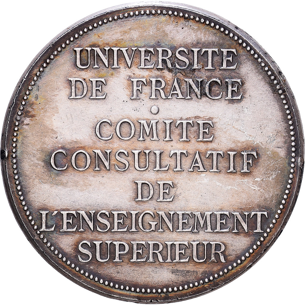 Francia, medalla, Université de France, Commission de l'Enseignement