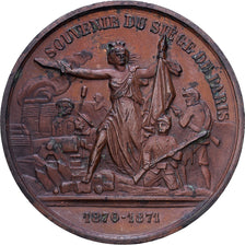 Francia, medalla, Siège de Paris, 1870-1871, Cobre, MBC