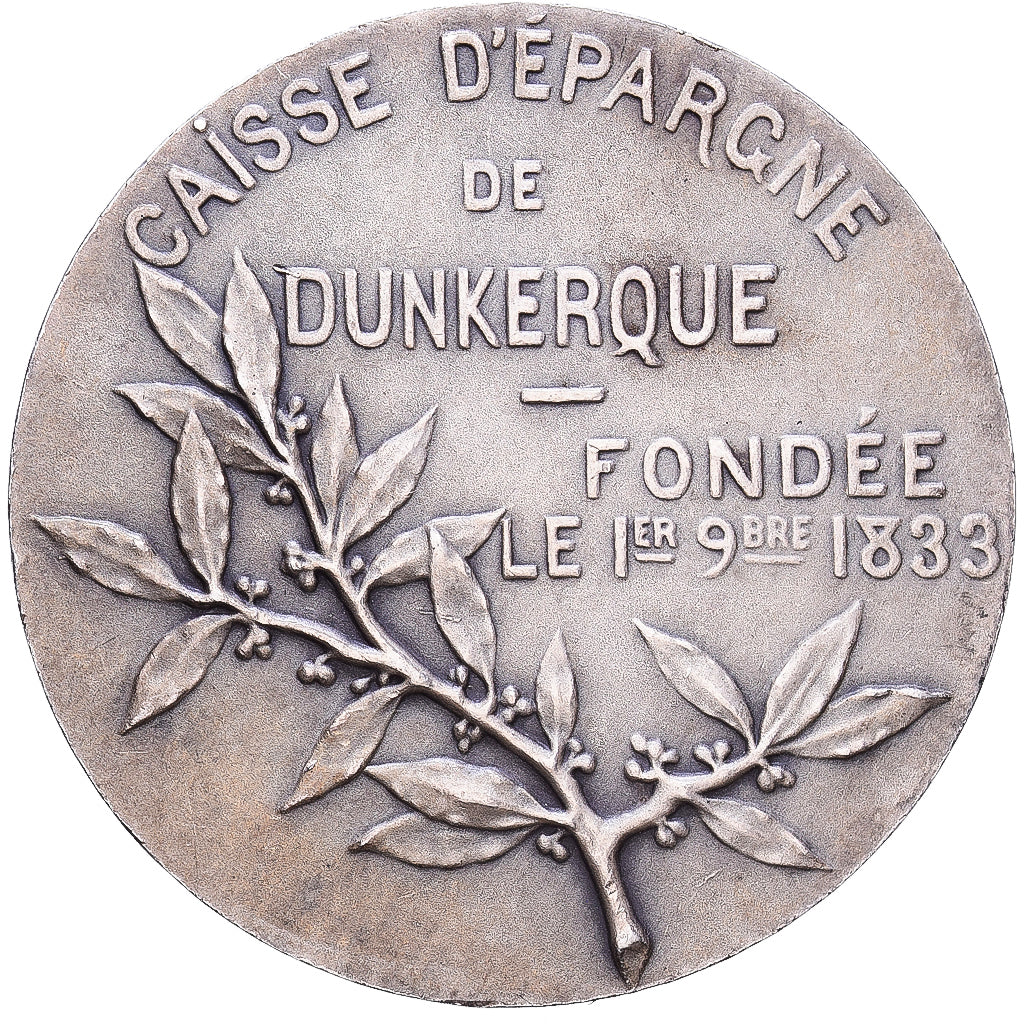 France, Jeton, Banques, Caisse d'Epargne de Dunkerque, Argent, TTB+, Dubois.H