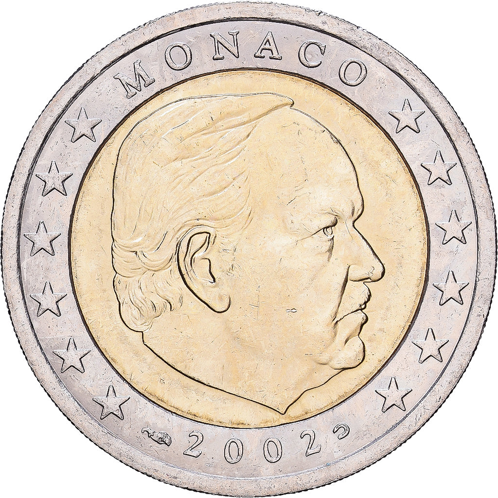 Monaco, Rainier III, 2 Euro, 2002, Paris, Bi-metallico, SPL, Gadoury:MC179