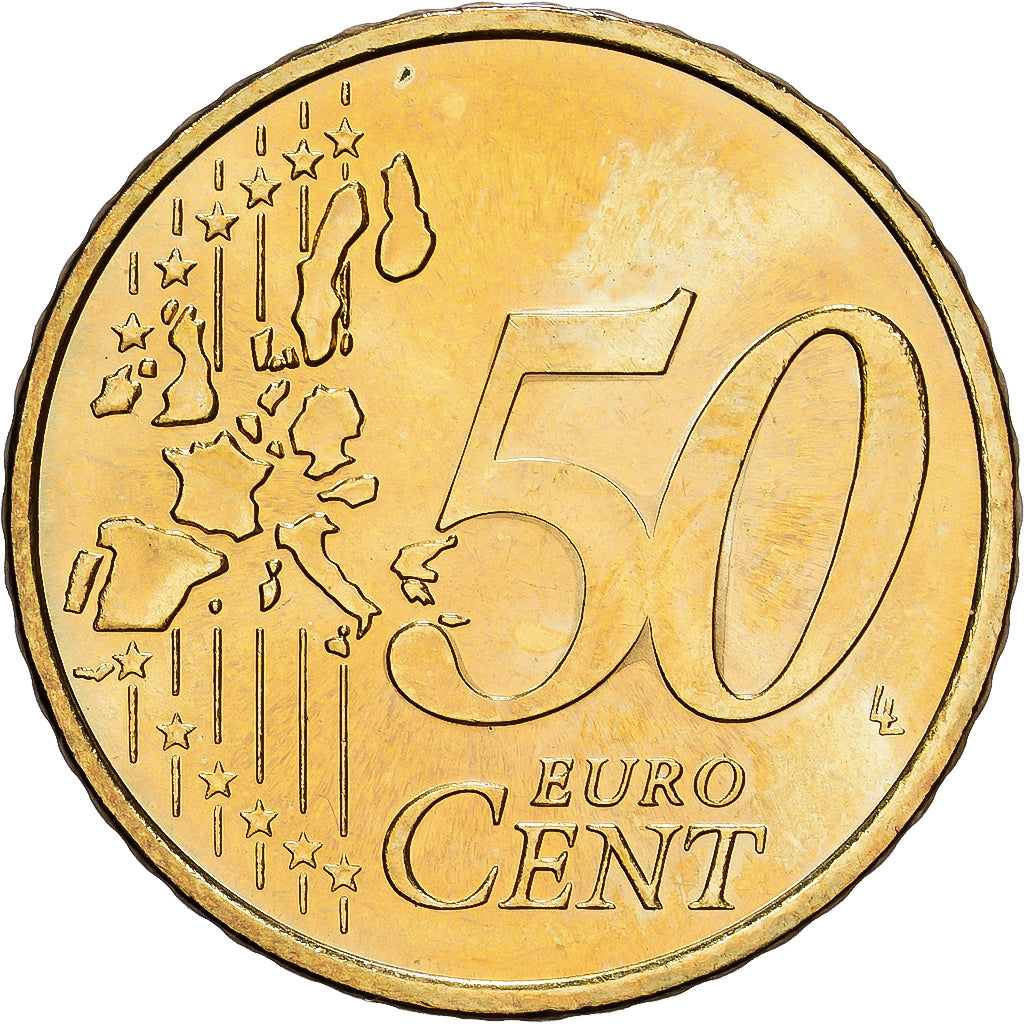 Monaco, 50 Euro Cent, 2002, Paris, SPL, Ottone, KM:172