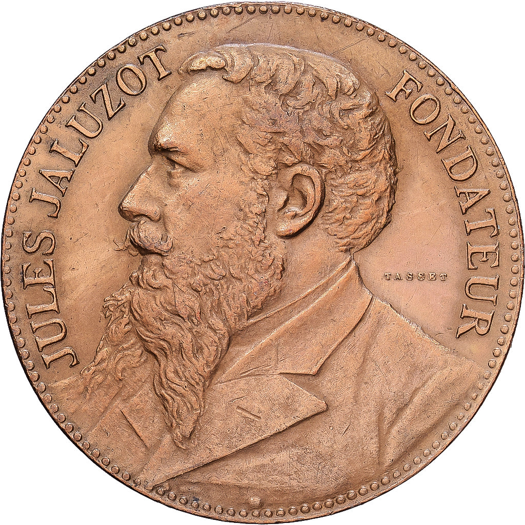 France, Jeton, Au Printemps, Jules Jaluzot, Paris, 1890, Bronze, TTB+