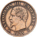 Frankreich, Napoleon III, 5 Centimes, Visite à la Bourse, 1853, Lille, Bronze