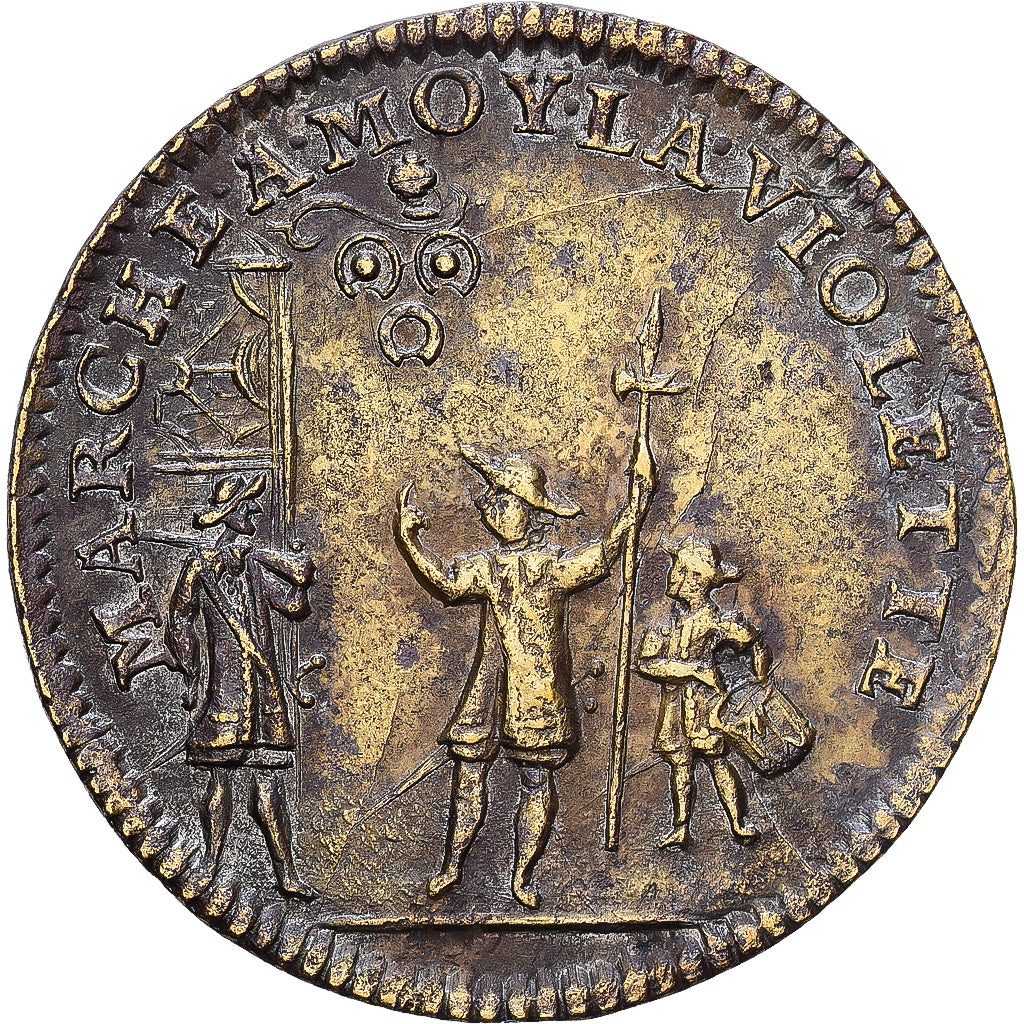 Países Baixos, Token, Jeton de Racoleur, Latão, VF(30-35)