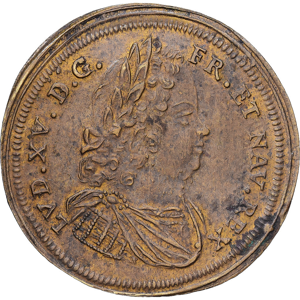 Germany, Token, Louis XV, Pfening, Iohann Iacob, Nuremberg, Brass, EF(40-45)