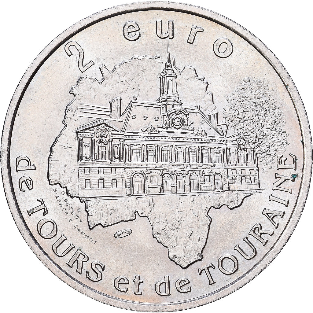 Frankrijk, 2 Euro, Euro des Villes, 1997, n.v.t., Tours et de Touraine -