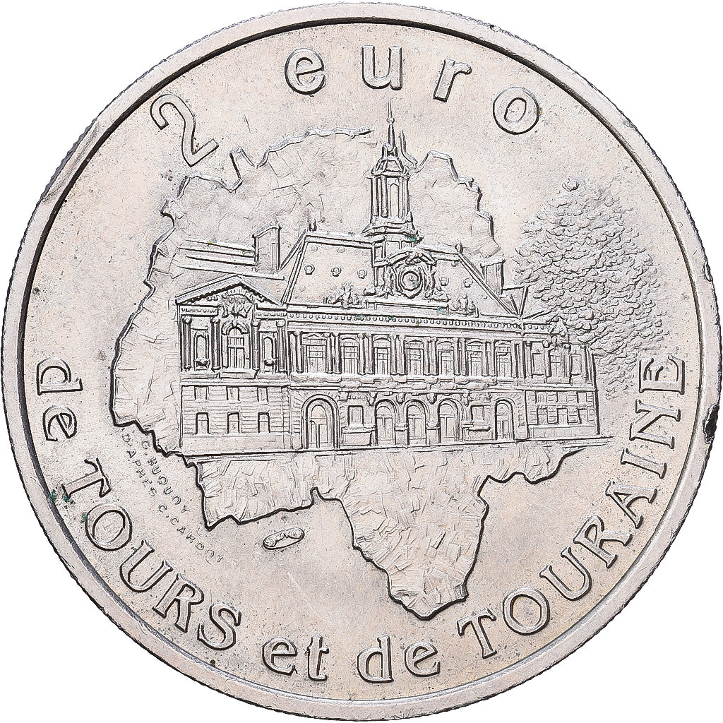 Frankrijk, 2 Euro, Euro des Villes, 1997, n.v.t., Tours et de Touraine -