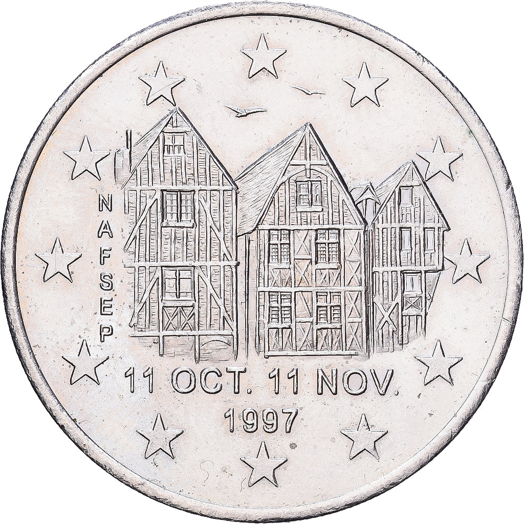 Frankreich, 2 Euro, Euro des Villes, 1997, Tours et Touraine, SS+