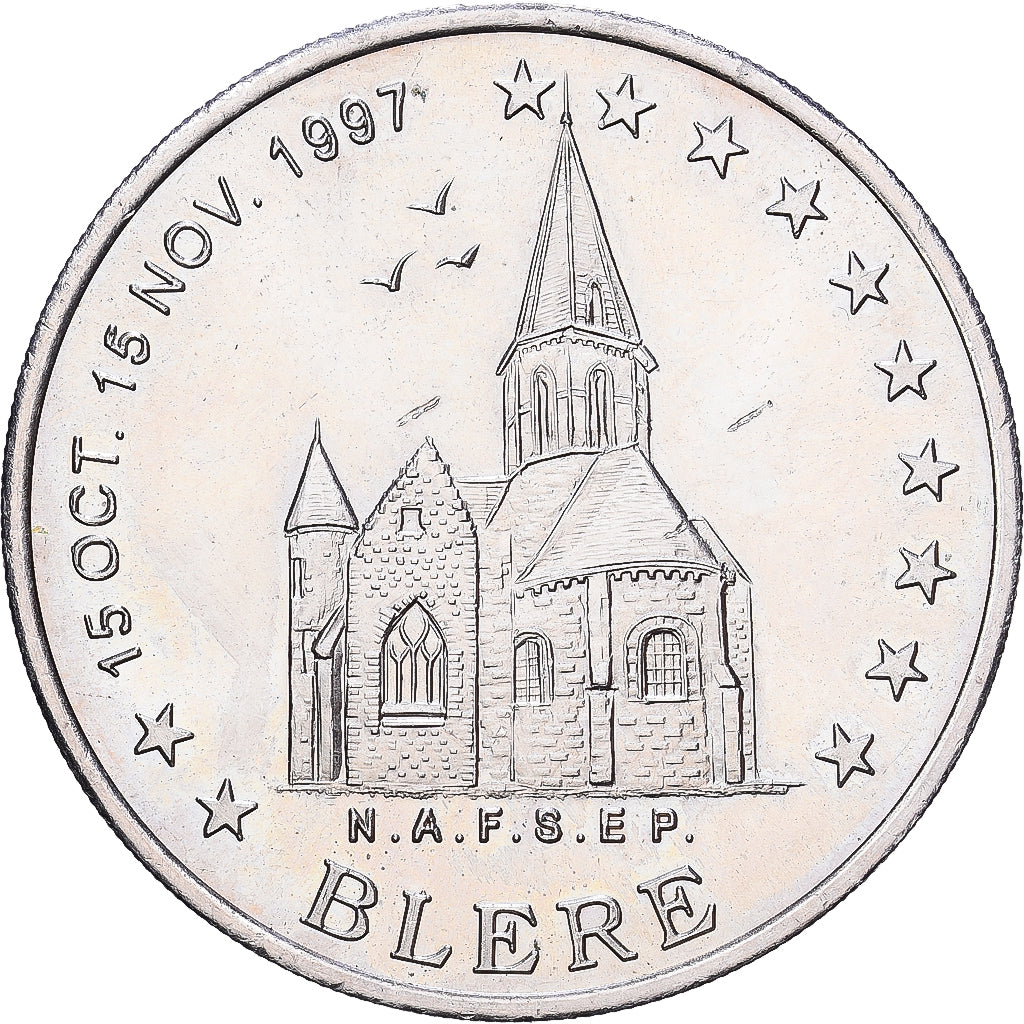 França, 2 Euro, Euro des Villes, 1997, N/D, Tours et de Touraine - Bléré