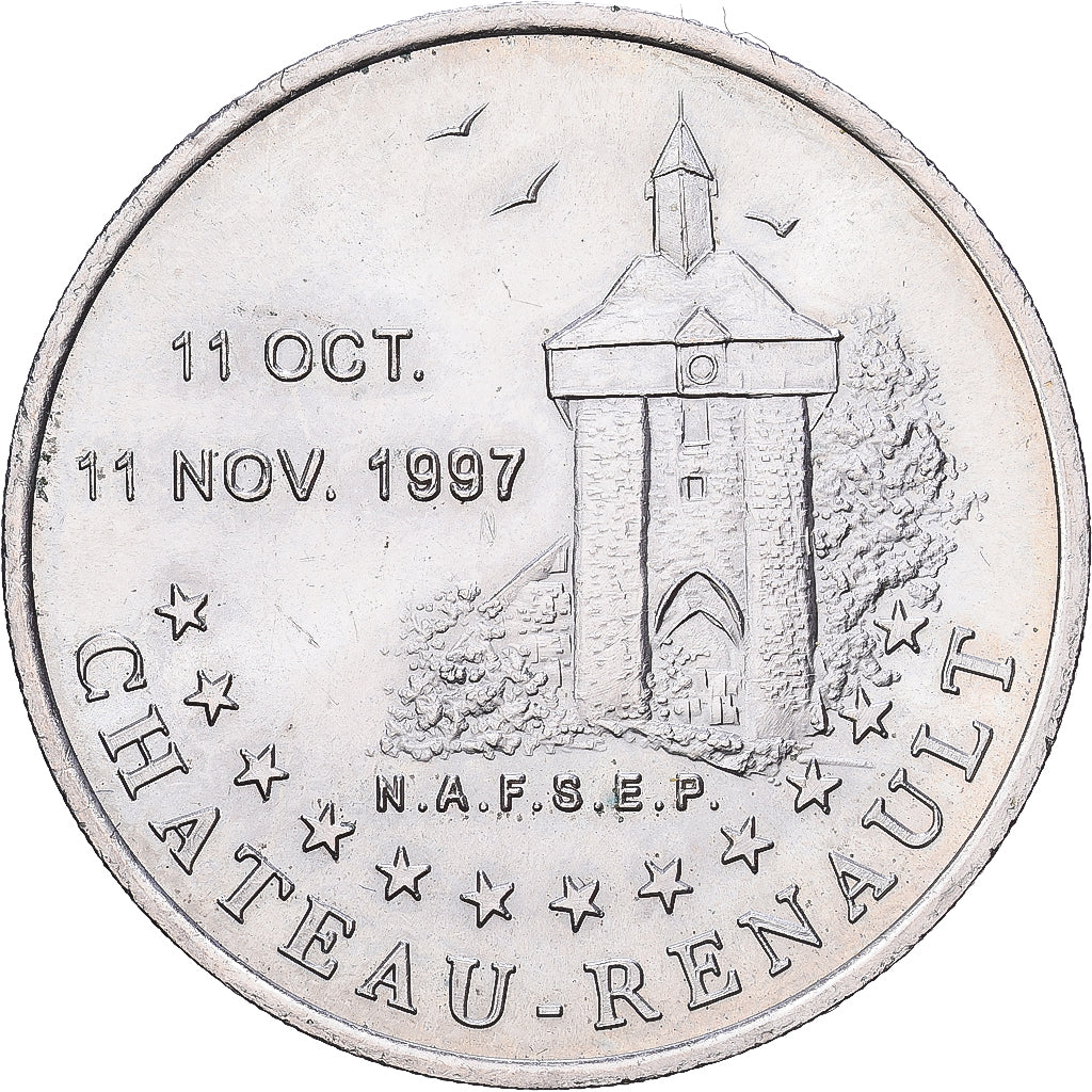 Frankreich, 2 Euro, Euro des Villes, 1997, Tours et de Touraine -