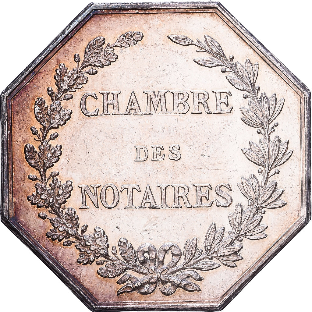 Francia, zeton, Notaires de l'Arrondissement d'Issoudun, Indre, Plata, EBC