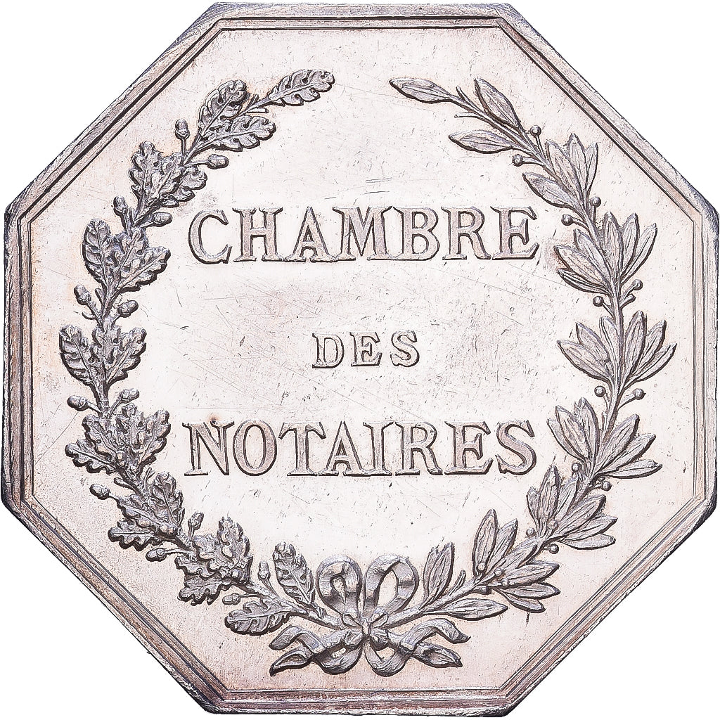 France, Jeton, Notaires de l'Arrondissement d'Issoudun, Indre, Argent, SUP