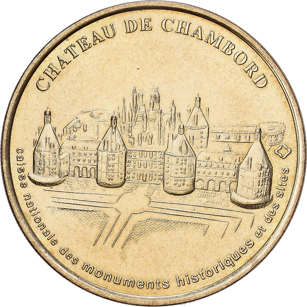 Frankreich, betaalpenning, Chambord - Chateau, 1998, Copper-nickel Aluminium