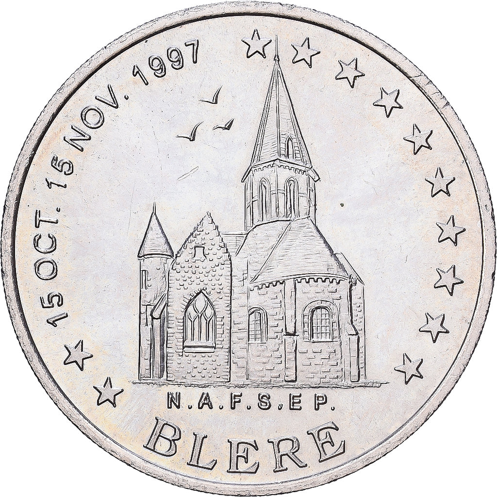 Francja, 2 Euro, Euro des Villes, 1997, ND, Tours et de Touraine - Bléré