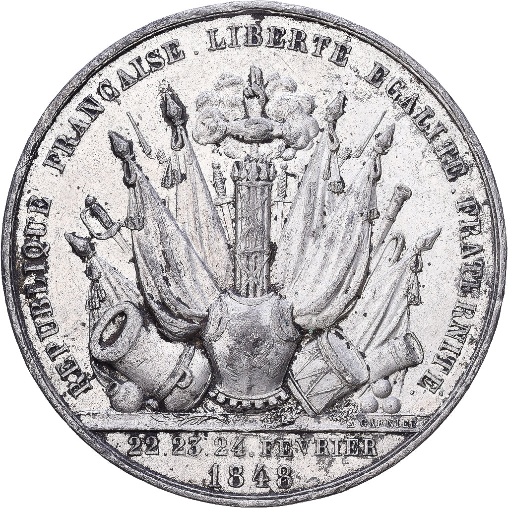 Frankreich, Medaille, Deuxième République, Révolution, Journées de février