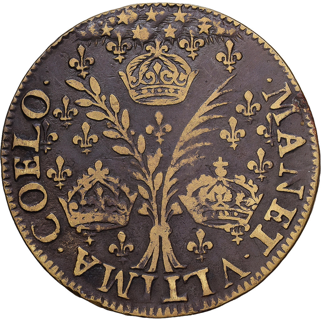 France, Jeton, Henri III, Secrétaires du roi, 1579, Laiton, TTB, Feuardent:292
