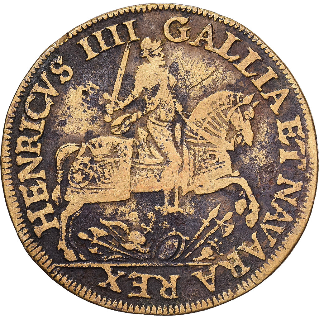 Frankrijk, Token, Henri IV, Tin, FR+, Feuardent:11861