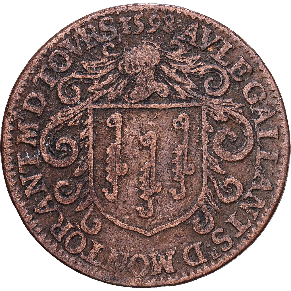 Francja, Token, TOURAINE - NOBLESSE ET VILLES, Aule Gallant, Maire de Tours