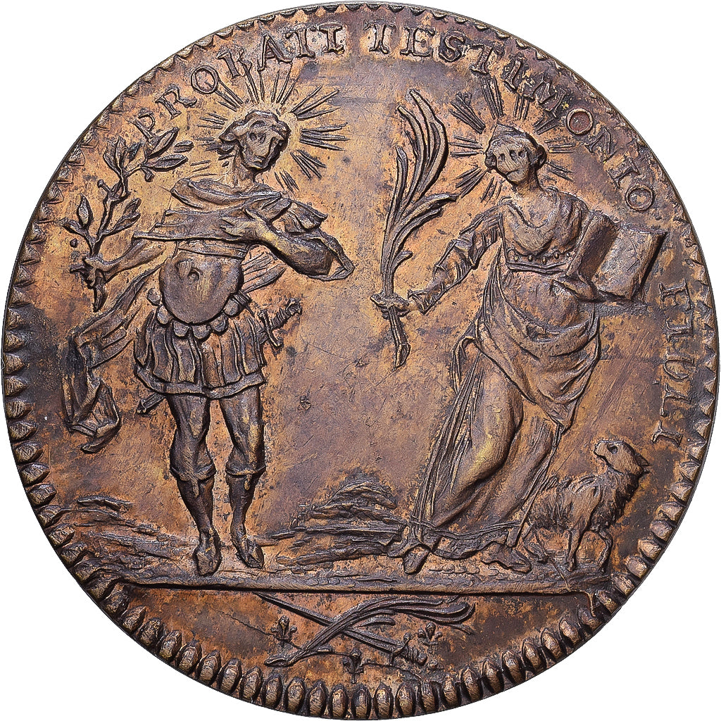 France, Token, Eglises, Saint-Pierre de Chaillot, 1780, Brass, EF(40-45)