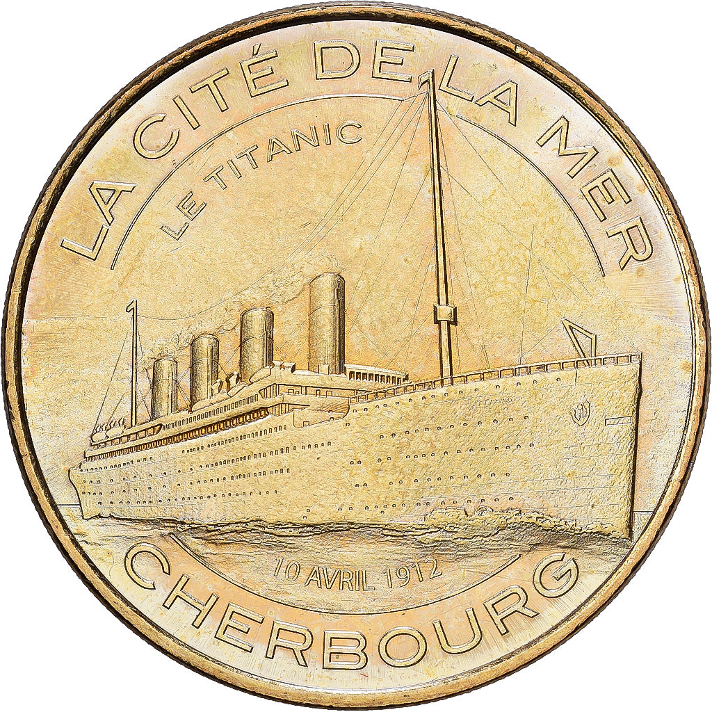 Francja, Token, Cherbourg - Cité de la Mer - Le Titanic, 2012, Miedzionikiel