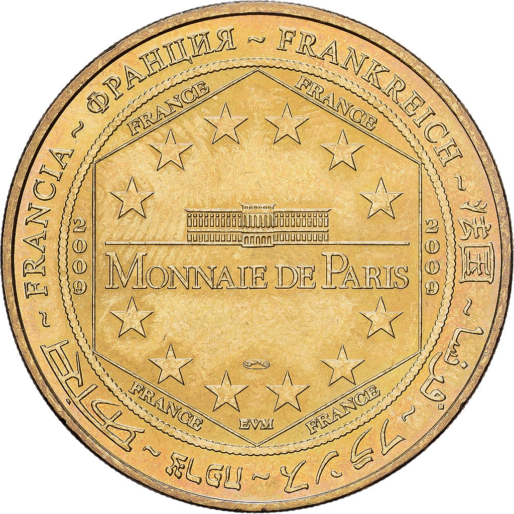 Francia, zeton, Mont Saint-Michel, La Mère Poulard, 2009, Aluminio y