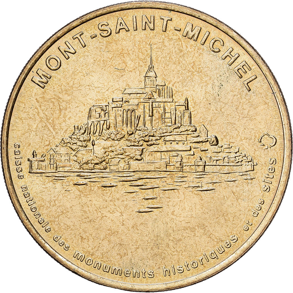 França, Token, Le Mont Saint-Michel, 2000, Cuproníquel Alumínio, MDP