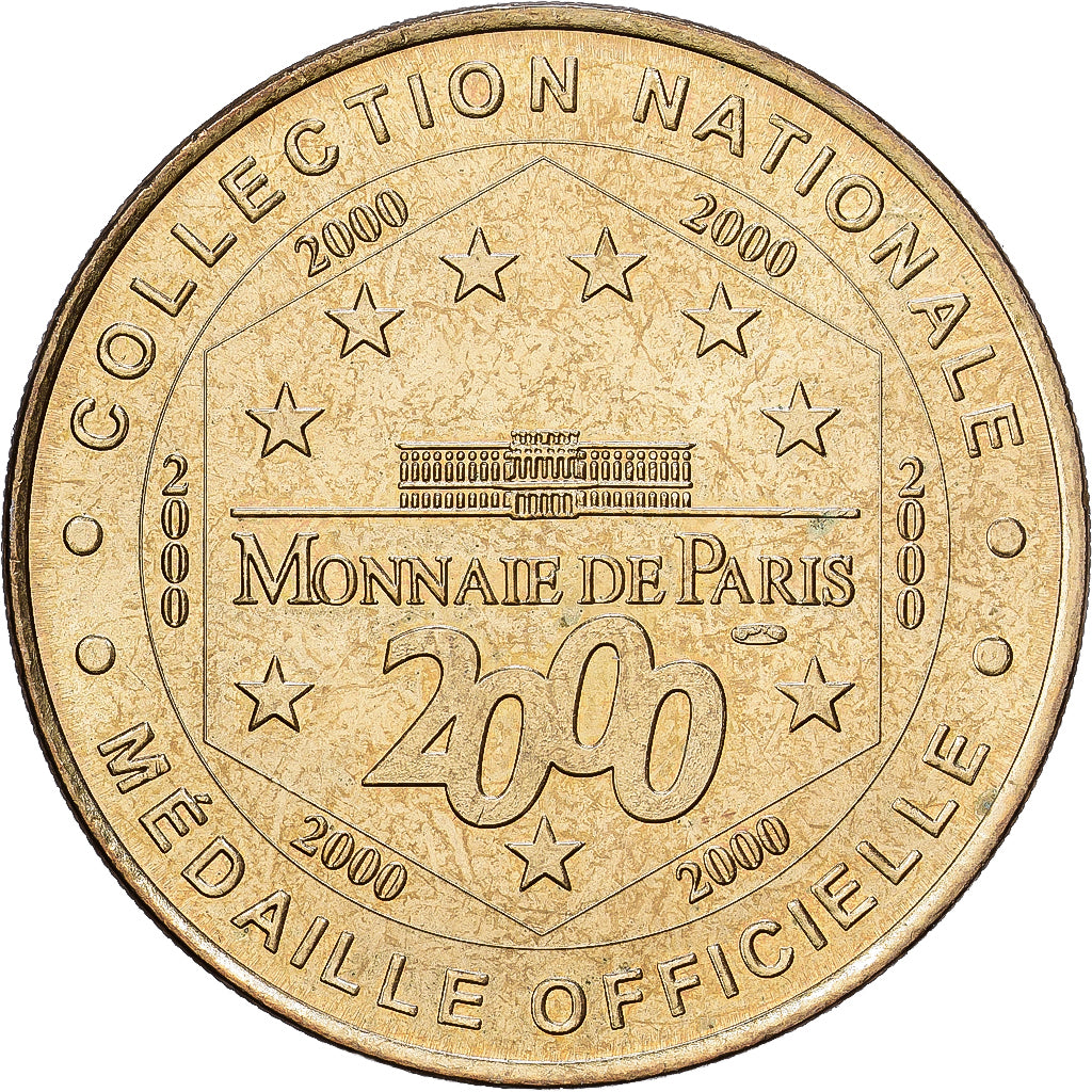 França, Token, Le Mont Saint-Michel, 2000, Cuproníquel Alumínio, MDP