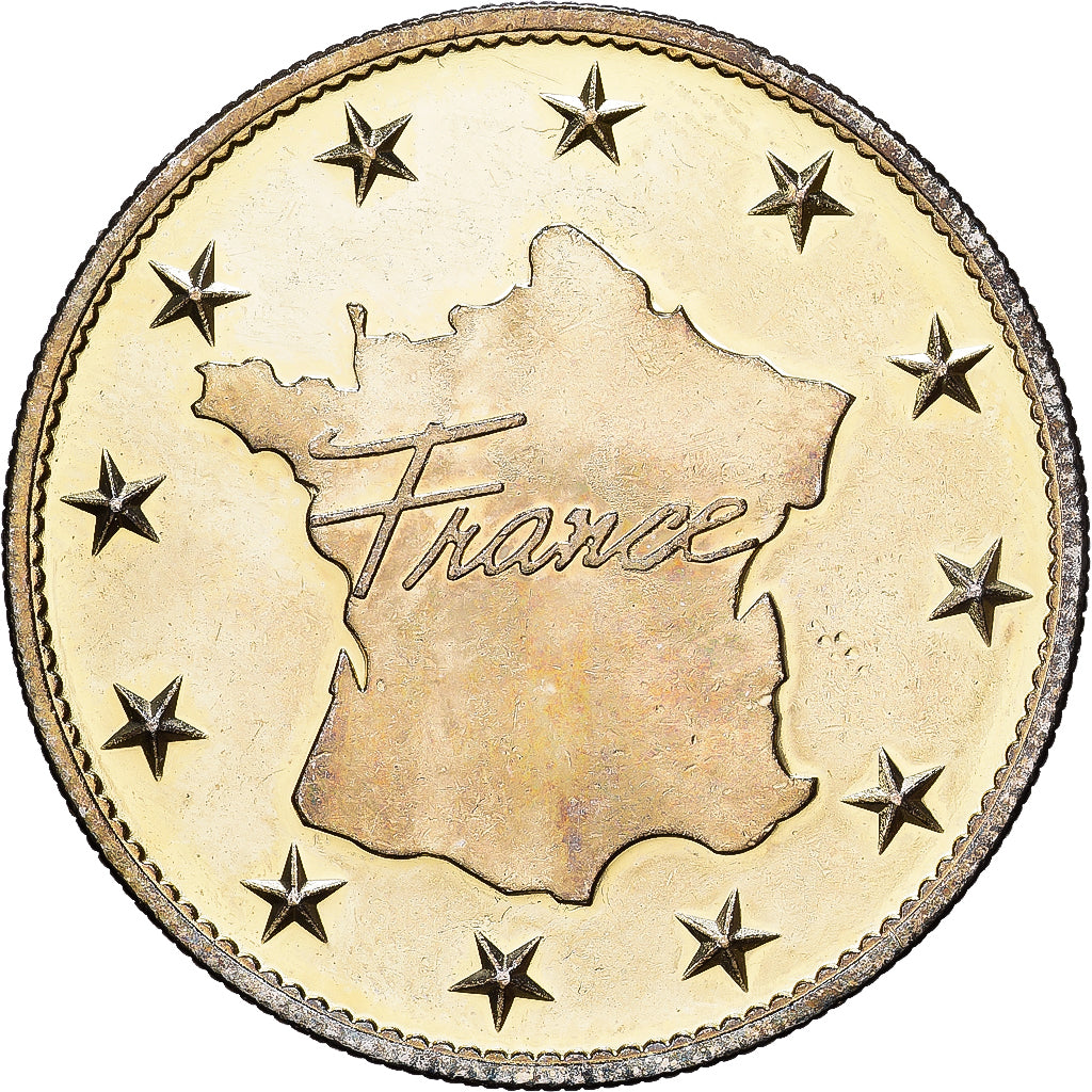Frankreich, betaalpenning, Le Mont Saint-Michel, Copper-nickel Aluminium, SS