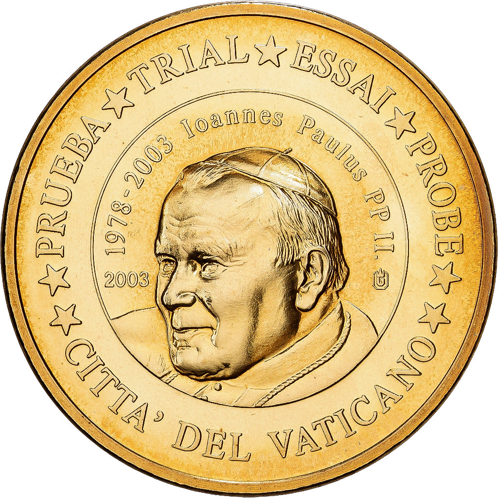 PAŃSTWO WATYKAŃSKIE, medal, 20 C, Essai-Trial Jean Paul II, 2003, Pokryte
