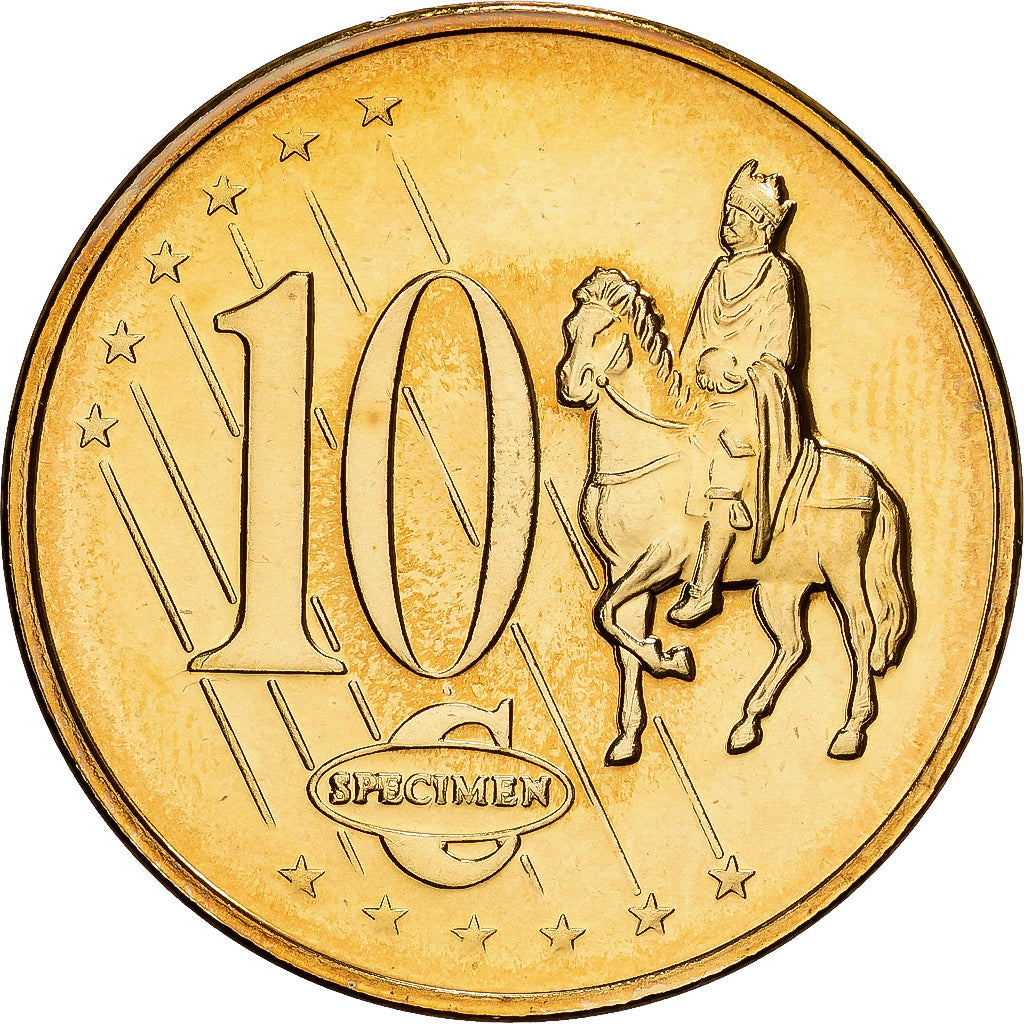 CITTÀ DEL VATICANO, medaglia, 10 C, Essai-Trial Jean Paul II, 2003, Doratura in