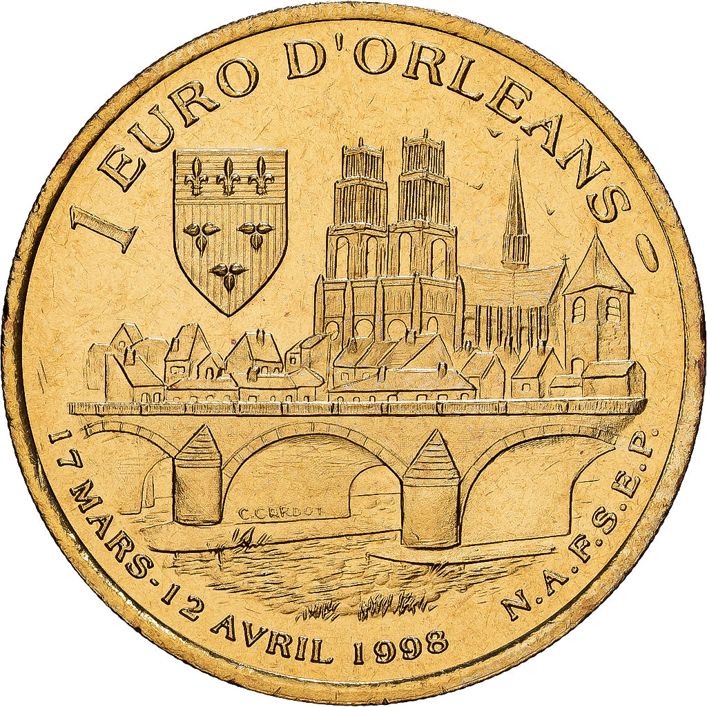 Frankrijk, Euro, Orléans, 1998, Cupro-aluminium-nickel, FDC